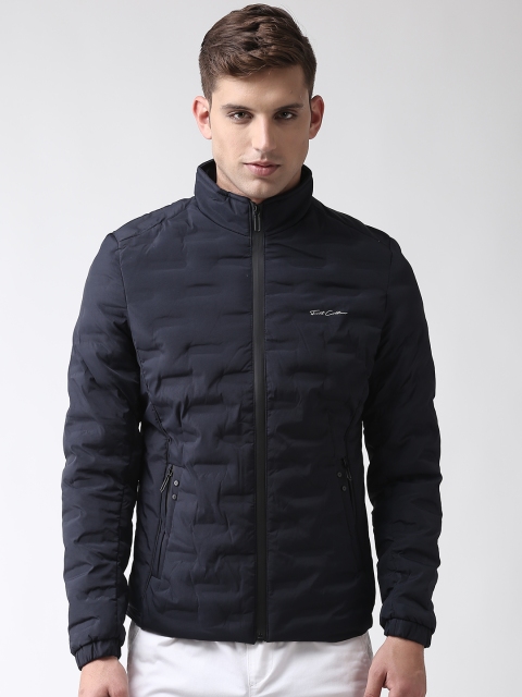 

Fort Collins Men Navy Blue Solid Padded Jacket