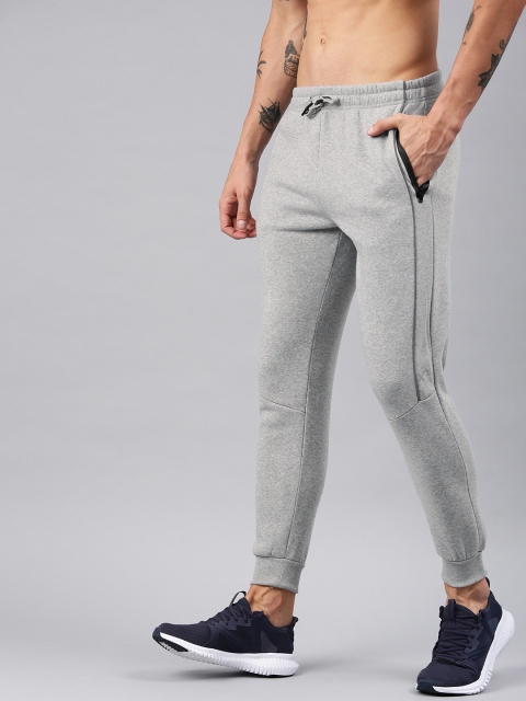 

HRX by Hrithik Roshan Men Grey Melange Solid Slim Fit Active Joggers