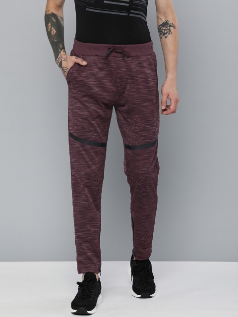 

HRX by Hrithik Roshan Men Burgundy Solid Slim Fit Active Training Joggers