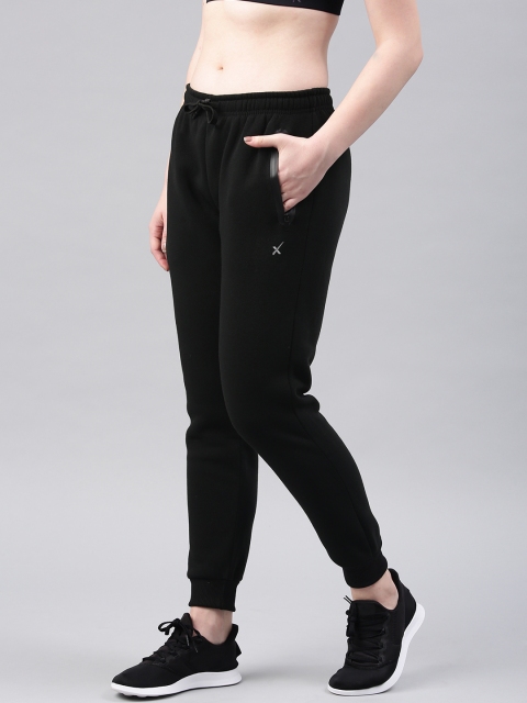 

HRX by Hrithik Roshan Women Black Solid Joggers