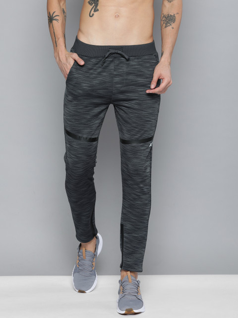 

HRX by Hrithik Roshan Active Men Grey Solid Slim Fit Rapid Dry Training Track Pants, Charcoal