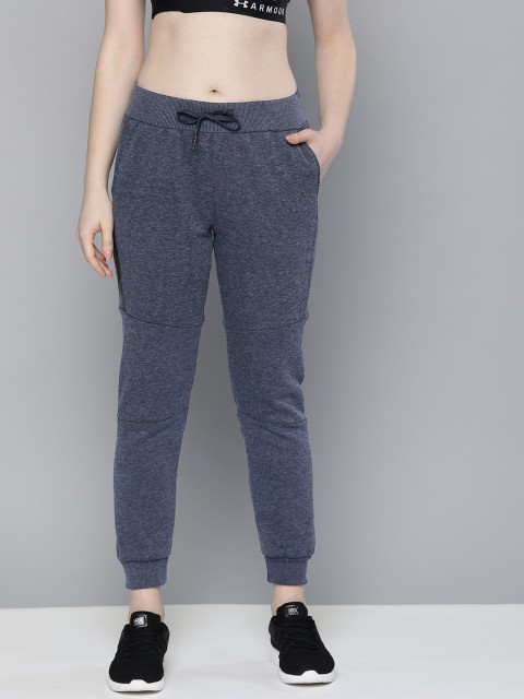 

HRX by Hrithik Roshan Women Slim Fit Navy Blue Solid Training Joggers