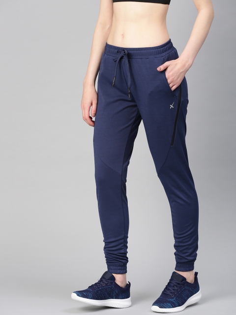 

HRX by Hrithik Roshan Women Navy Blue Solid Slim Fit Active Training Joggers