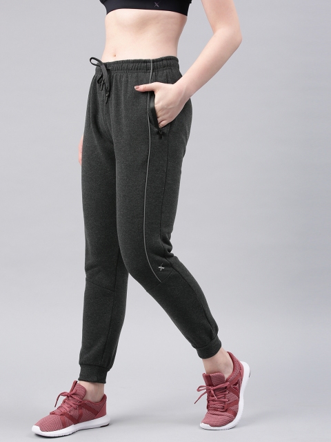 

HRX by Hrithik Roshan Women Charcoal Grey Solid Running Joggers
