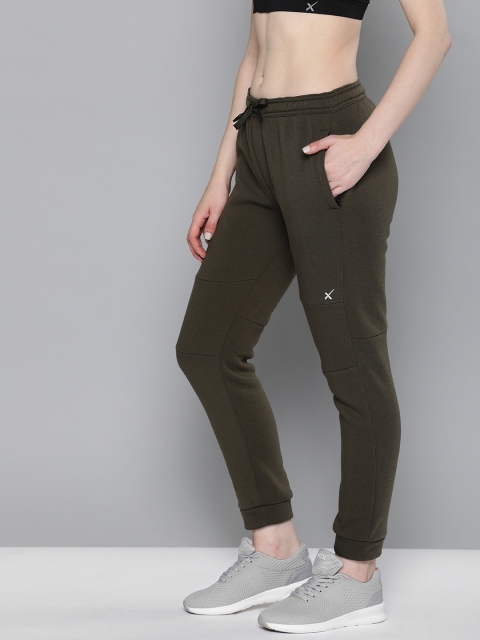 

HRX by Hrithik Roshan Women Olive Green Slim Fit Training Joggers