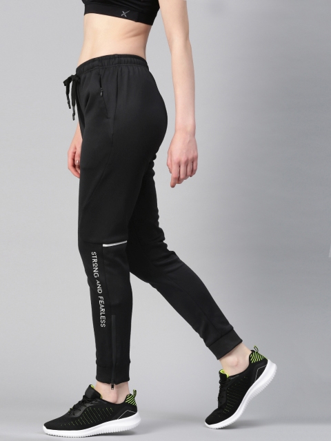 

HRX by Hrithik Roshan Women Black Solid Slim Fit Rapid-Dry Active Training Joggers