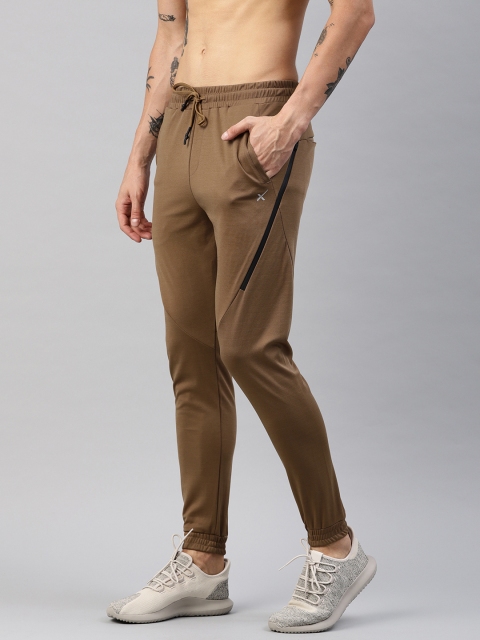 

HRX by Hrithik Roshan Men Khaki Solid Ankle Length Joggers