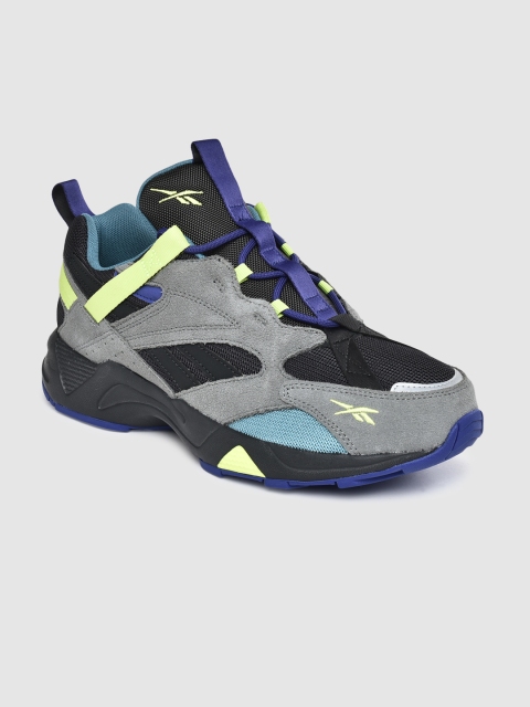 

Reebok Classic Unisex Grey & Black Aztrek 96 Adventure Colourblocked Sneakers