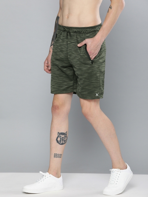 

HRX by Hrithik Roshan Men Olive Green Solid Regular Fit Sports Shorts