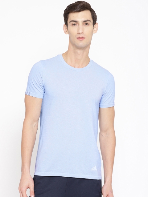 

ADIDAS Men Blue Running 25/7 Slim Fit Solid T-shirt