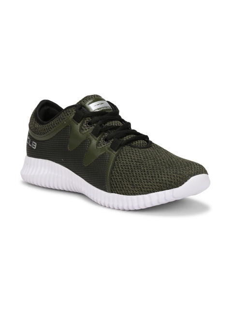 

Columbus Men Olive Green Mesh Running Shoes