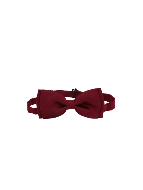 

Calvadoss Maroon Solid Bow Tie