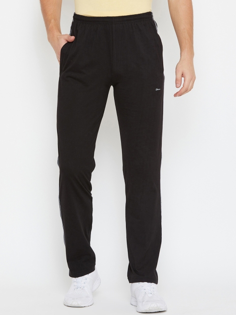 

Okane Men Black Solid Straight Fit Trackpants