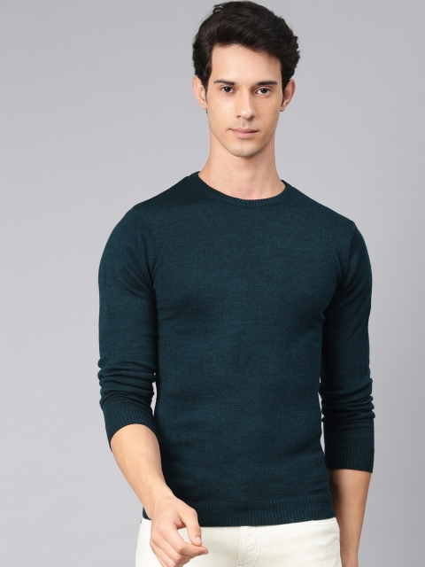 

Van Heusen Sport Men Teal Green Solid Sweater