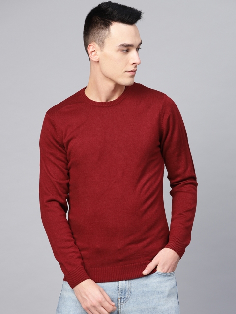 

Van Heusen Sport Men Maroon Solid Sweater