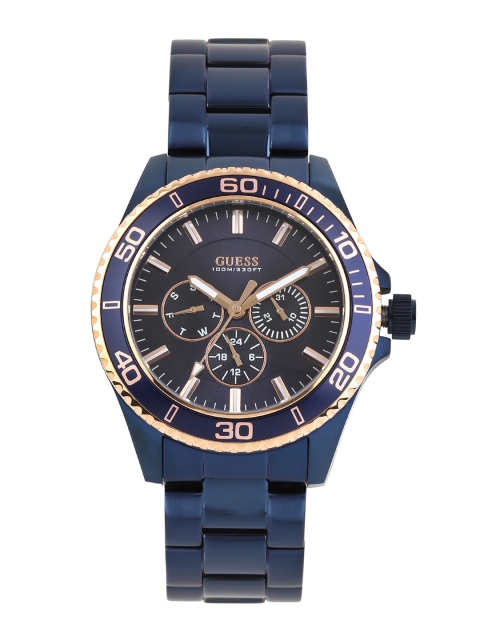 

GUESS Men Navy Dial Watch W0172G6, Navy blue