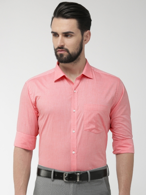 

Park Avenue Men Red Slim Fit Solid Formal Shirt