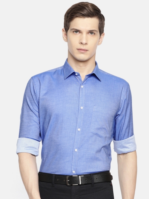 

Park Avenue Men Blue Slim Fit Solid Formal Shirt