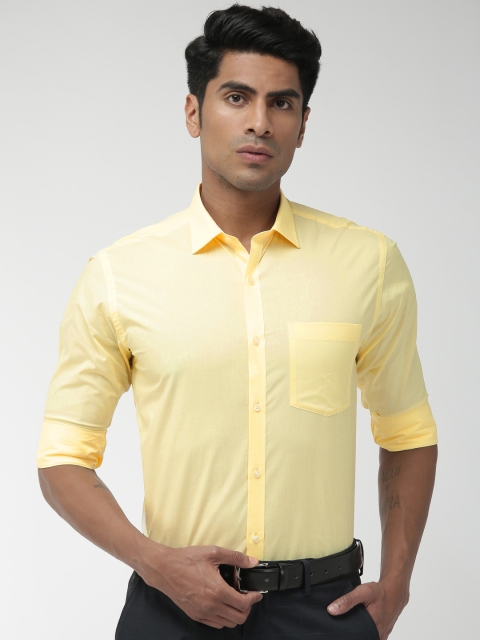 

Park Avenue Men Yellow Slim Fit Solid Formal Shirt