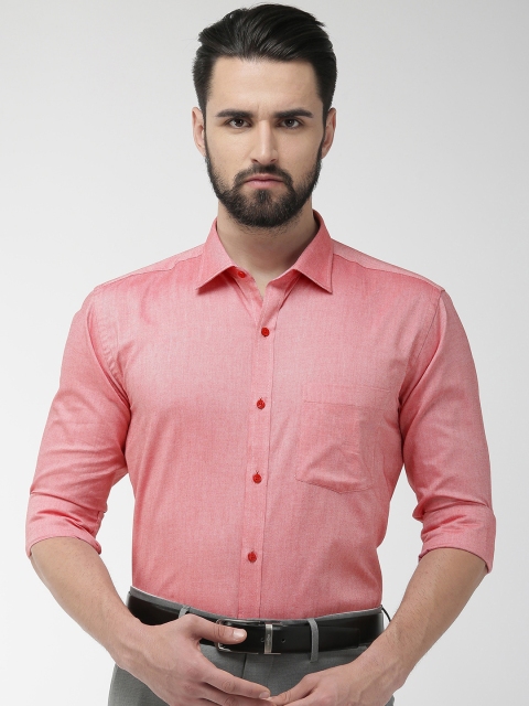 

Park Avenue Men Red Slim Fit Solid Formal Shirt