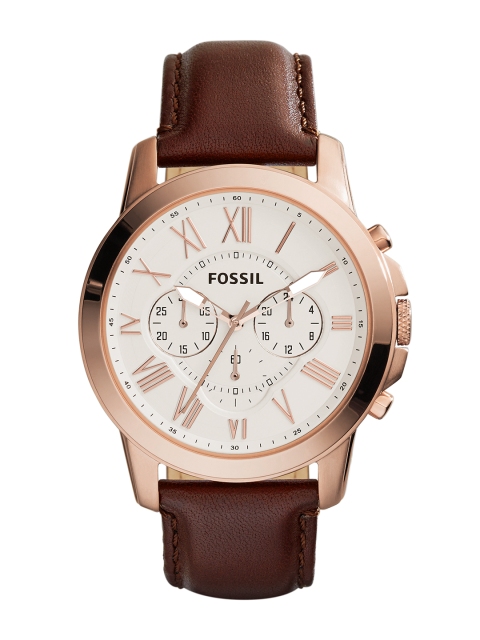 

Fossil Men White Dial Chronograph Watch FS4991I