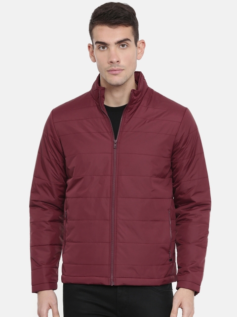 

Parx Men Maroon Solid Puffer Jacket