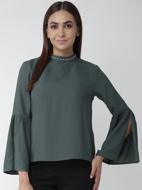 

Madame Women Green Solid Top