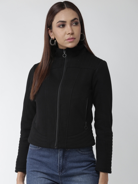 

Madame Women Black Solid Tailored Jacket