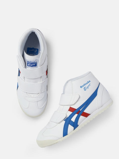 

Onitsuka Tiger Unisex White Solid Mexico Mid-Top Sneakers