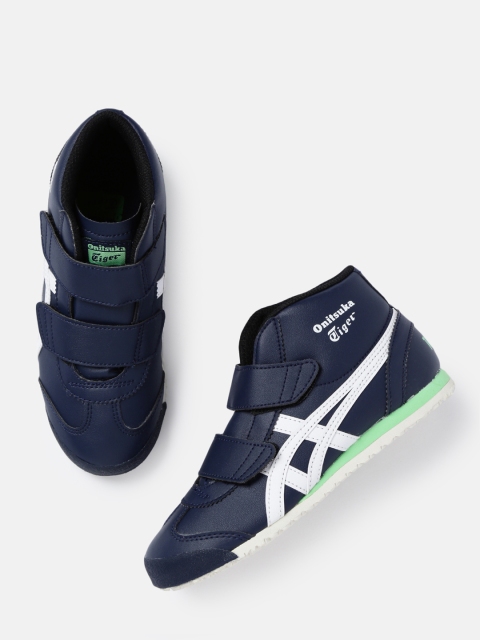 

Onitsuka Tiger Unisex Blue Solid Mexico Mid Runner PS Sneakers