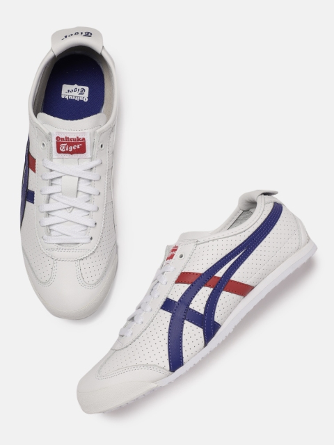 

Onitsuka Tiger Unisex White Mexico 66 Perforated Sneakers