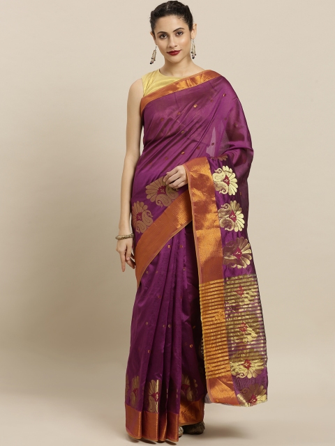 

Pavechas Magenta Poly Silk Woven Design Banarasi Saree