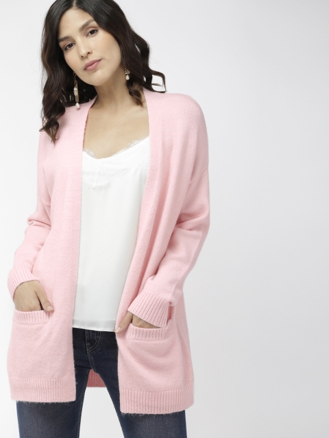 

FOREVER 21 Women Pink Solid Sweater