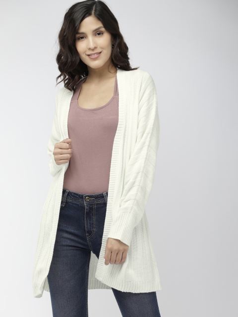 

FOREVER 21 Women White Solid Sweater