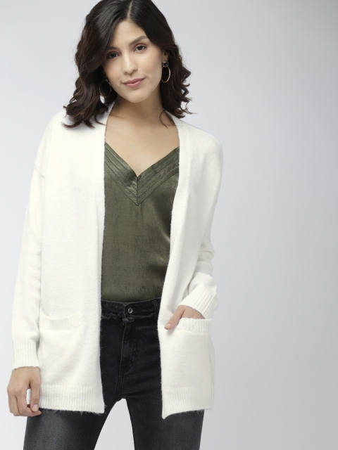 

FOREVER 21 Women White Solid Sweater