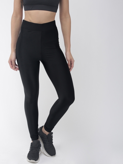

FOREVER 21 Women Black Solid Tights
