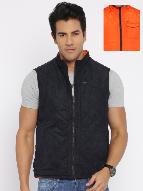 

Arrow Sport Navy & Orange Reversible Jacket, Navy blue
