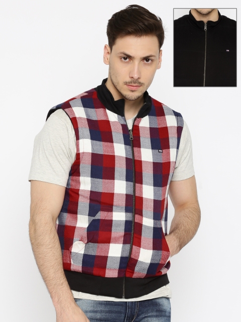 

Arrow Sport White & Red Checked Reversible Jacket