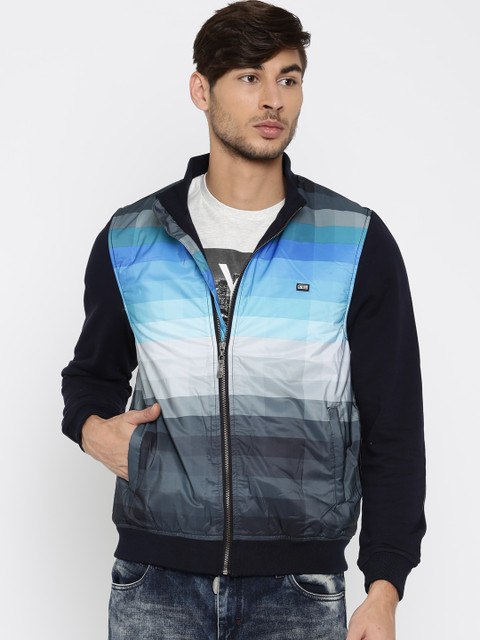 

Arrow Sport Blue Printed Jacket
