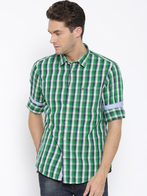 

Arrow Sport Green Checked Hudson Fit Casual Shirt