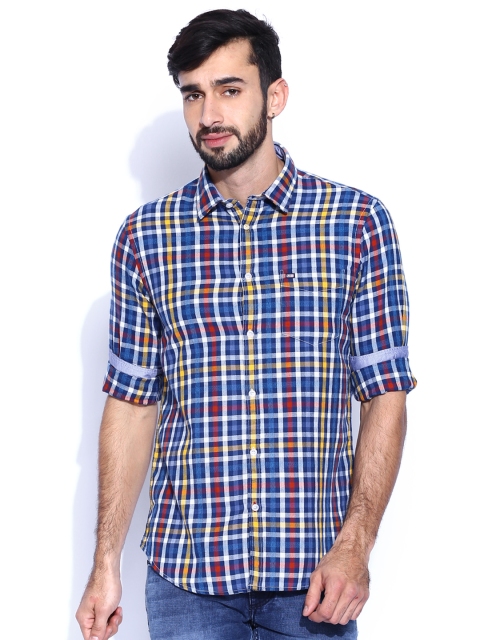 

Arrow Sport Blue Checked Hudson Fit Casual Shirt