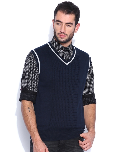 

Arrow Sport Navy Sleeveless Sweater, Navy blue