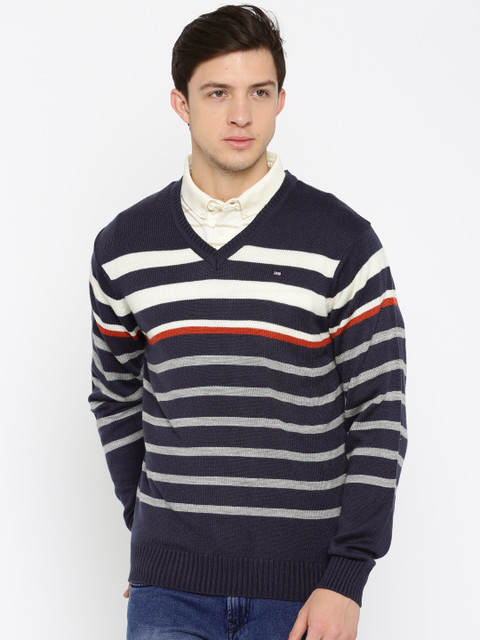 

Arrow Sport Purple Striped Sweater