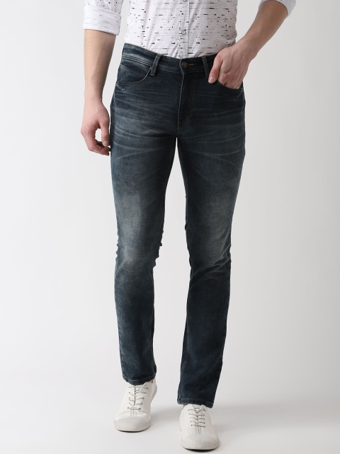

Richlook Men Navy Blue Slim Fit Mid-Rise Clean Look Stretchable Jeans