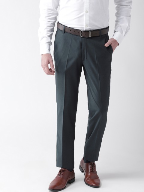

Richlook Men Navy Blue Smart Regular Fit Solid Formal Trousers