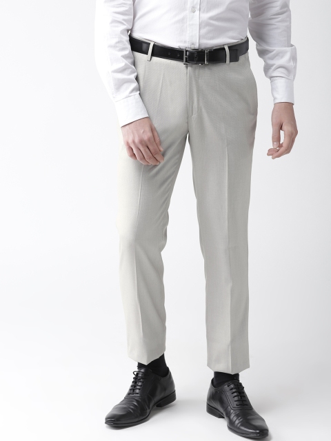 

Richlook Men Grey Smart Regular Fit Solid Formal Trousers