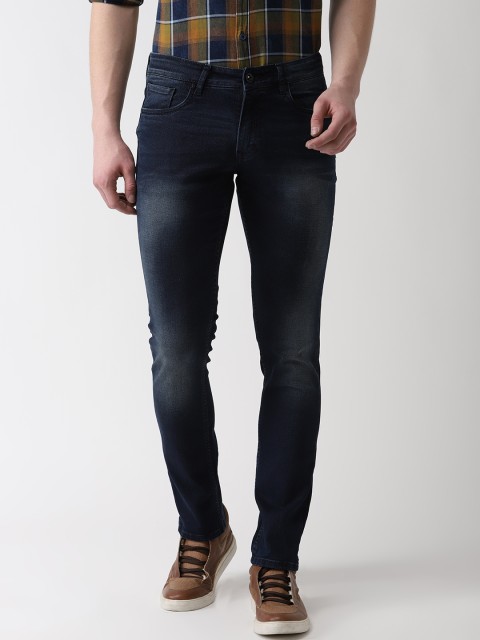 

Richlook Men Navy Blue Slim Fit Mid-Rise Clean Look Stretchable Jeans