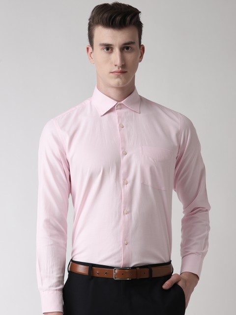 

Richlook Men Pink Regular Fit Solid Formal Shirt