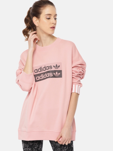 

ADIDAS Originals Women Peach-Coloured Printed Sweatshirt