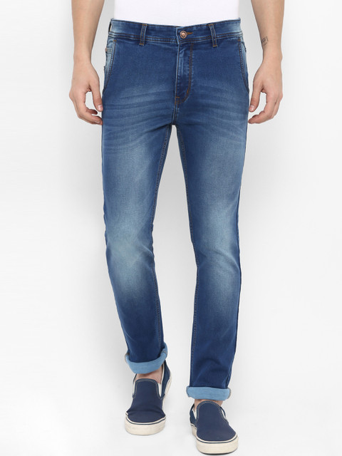 

SWISS MILITARY Men Blue Skinny Fit Mid-Rise Clean Look Jeans